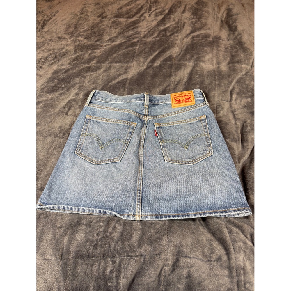 Levi's Denim‎ Mini Skirt Size 26 Blue Jean Skirt Womens Casual - Picture 8 of 10